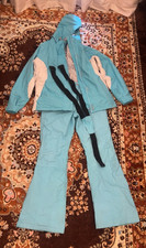 Trespass Glacier TP75 Women's Ski Suit Blue/White Waterproof Jacket M Trousers L