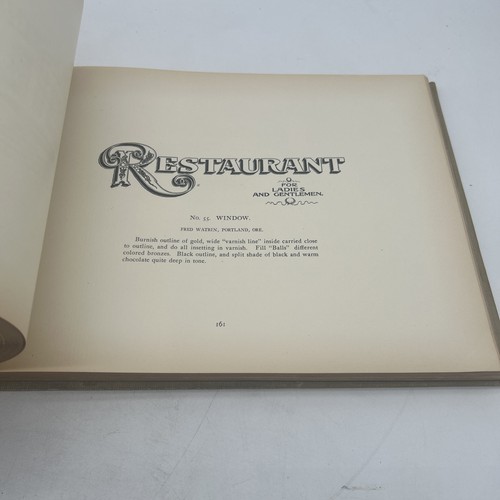 Atkinson His Book Sign Painting 75 Alphabets 1909 First Edition - Picture 18 of 23