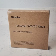 Rioddas External DVD CD Drive USB 3.0 Pop-Up Mobile Optical Disk Reader Writer
