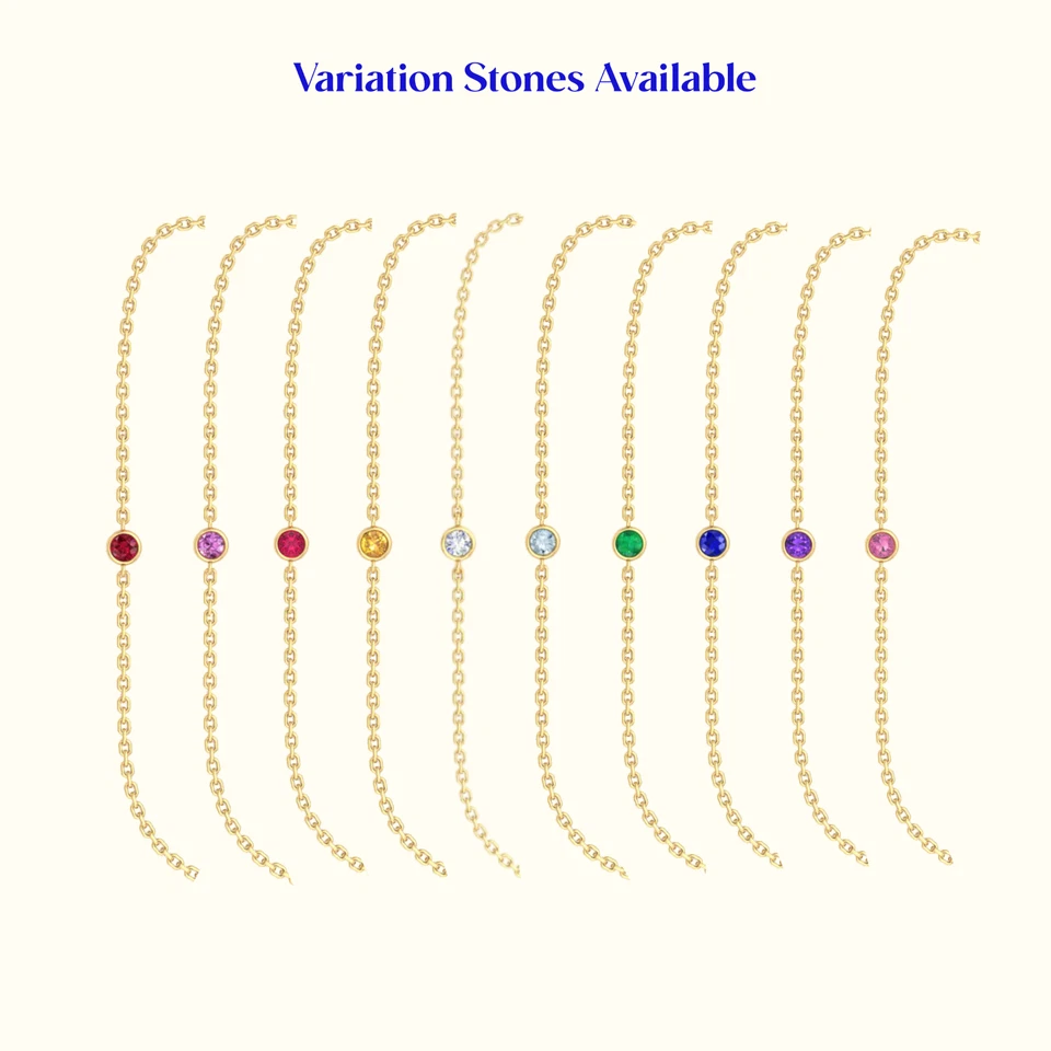 Изящный элегантный подарок браслет-солитер из желтого золота 9 карат с натуральным оранжевым цитрином - Изображение 3 из 4