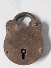 Old Forestry Commission 4 Lever Padlock Still Works Perfectly No Key Vintage
