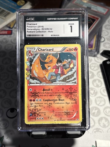 Charizard graded CGC 1 for sale on eBay
