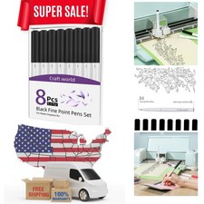 0.4 Tip Fine Point Pens for Cricut Maker 3/Maker/Explore 3/Air 2, Black Fine ...