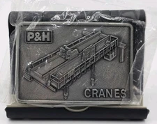 P & H Cranes Belt Buckle New Vintage Pawling and Harnischfeger Rare