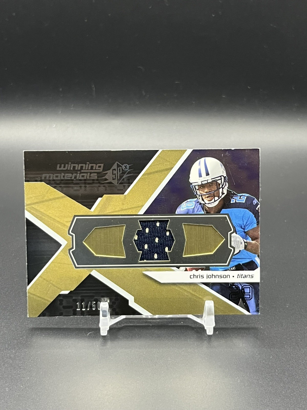 Chris Johnson SPx Winning Materials #WMCO Patch NFL