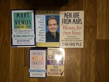Lot of 5 Ed John Gray MARS VENUS + Get What You Want+ Men Are From Mars +