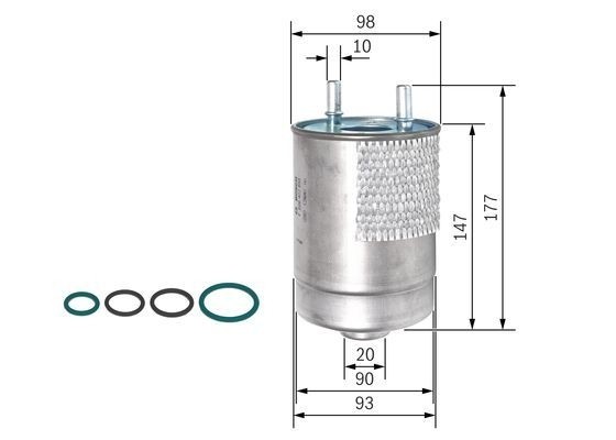 For Renault - Megane MK3 1.6D 2011-2015 164003113R 164004202R Fuel Filter Bosch - Image 40