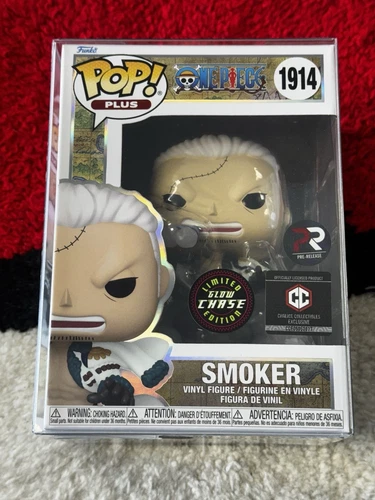Funko Pop! One Piece: Smoker 1914 CHASE GITD Pre-Release CC Excl. w/Protector