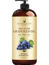 Handcraft Blends Grapeseed Oil - Cold-Pressed 16 Fl Oz - 16 (Pack of 1) 