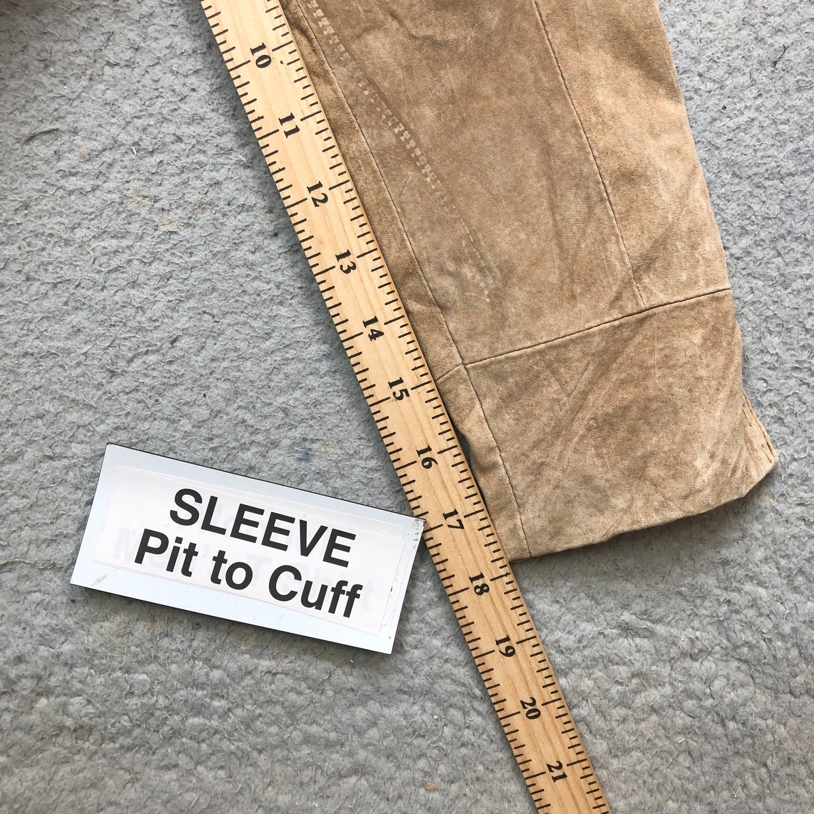 AMI Suede Leather Lined Snap Button Jacket Womens… - image 5