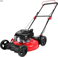 PowerSmart 21 in. Gas Lawn Mower with 144cc OHV Engine, 2-in-1 Push Mower, new