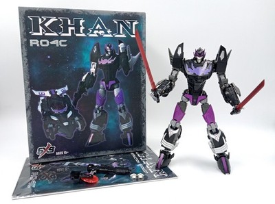 Transformers SXS R-04C Khan Hot Flame Black Version IDW Rodimus Shattered Glass