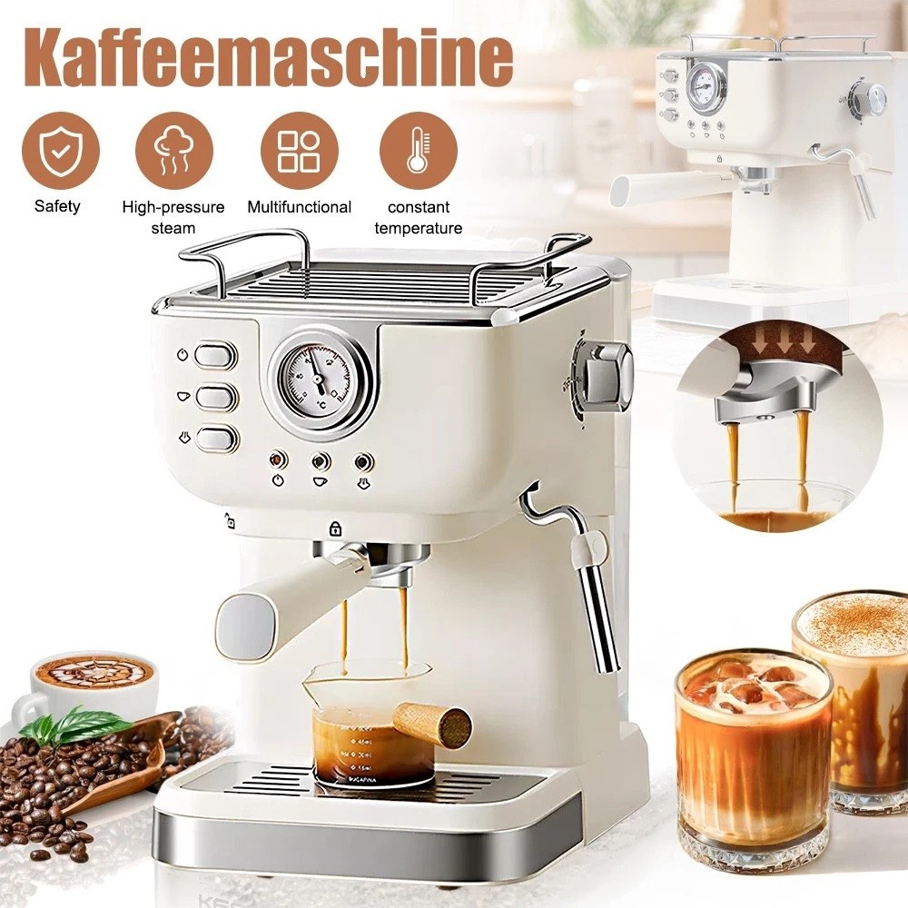 Macchina da caffè espresso 2 in 1 con montalatte foto 2