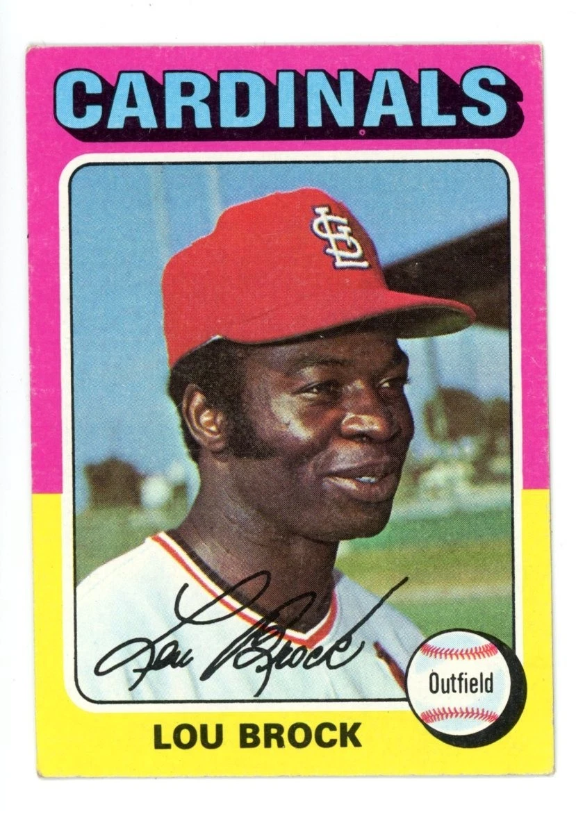 1975 Topps Mini #540 Lou Brock St. Louis Cardinals HOF
