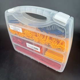 KNEX K'NEX Rods & Connectors Mix Standard Classic Parts Replace w/ Clear Case