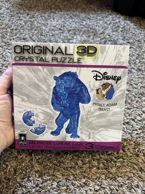 BePuzzled Deluxe 3D Crystal Jigsaw Puzzle - Disney Beauty & The Beast Brand New