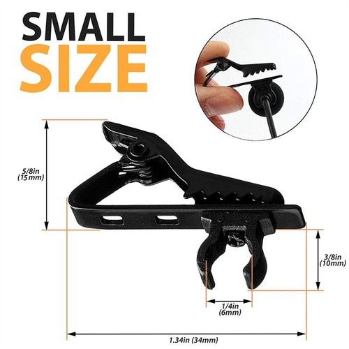 Lavalier-Mikrofonclip Mikrofonklemme 10 Stück 3g Halter Mikrofonhalter - Bild 9 von 9