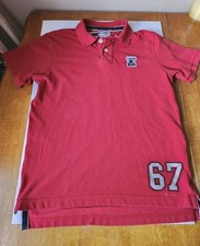67 Mens AZ Alkmaar Football (Soccer) Red Polo Shirt Vintage 1960s - Sz M - RARE 