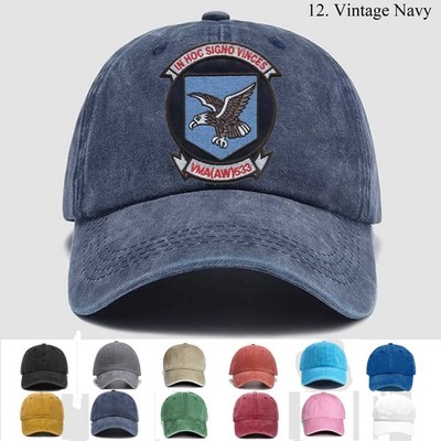 Customized Personalization Embroidered Hat Usmc Vmaaw-533 Hawks, Trucker Hat