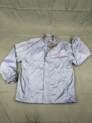 Vintage Outer Boundary Jacket Mens Medium Gray Pink Panther Windbreaker Nylon