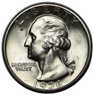 1936-S Washington Quarter Gorgeous Superb Gem BU++
