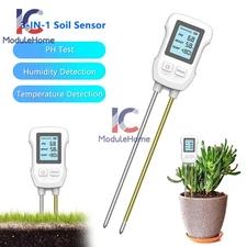 3In1 PH Tester Digital Soil Thermometer Soil Moisture Meter Fit Garden Plant