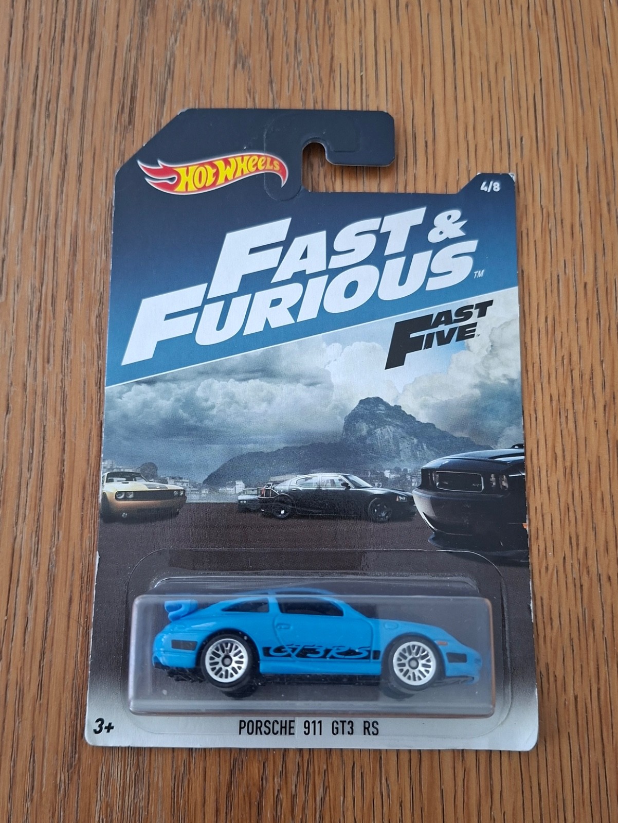 Porsche 911 GT3 RS Hot Wheels Fast & Furious miniature 1/64 bleue 2017