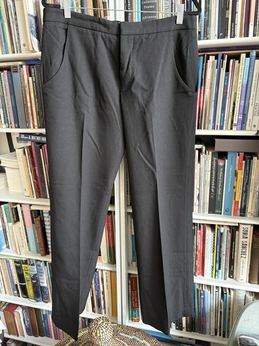 Marni Black 100% Wool 8 44 Dress Pants Lined Pockets EUC