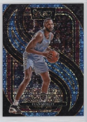2024-25 Panini Select Premier Level Light Blue Disco Prizm 44/99 Evan Mobley 4g8