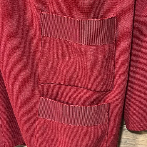 Vintage Salvatore Ferragamo Red Wool Cardigan Sweater Size Large Luxury Italy - Picture 4 of 12
