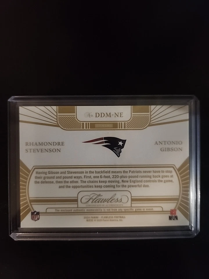 2024 Panini Flawless Dual Diamond Rhamondre Steveson Antonio Gibson 06/26 - Image 4 of 4