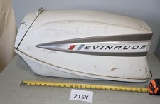 Vintage Evinrude 35HP Lark VIII Electric Shift  Cowling Appliqué Badge Set