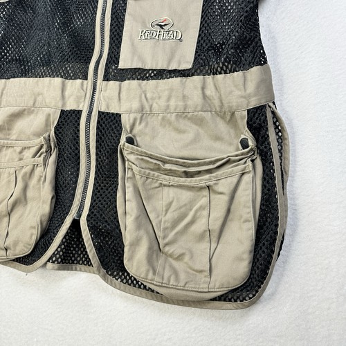 Mens RedHead Mesh Canvas Hunting Fishing Shooting Vest Sz M Sleeveless Outdoors - Picture 2 of 9