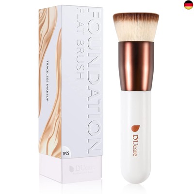 DUcare Foundation Brush Make Up Pinsel Flat Top Kabuki Brush, Synthetic