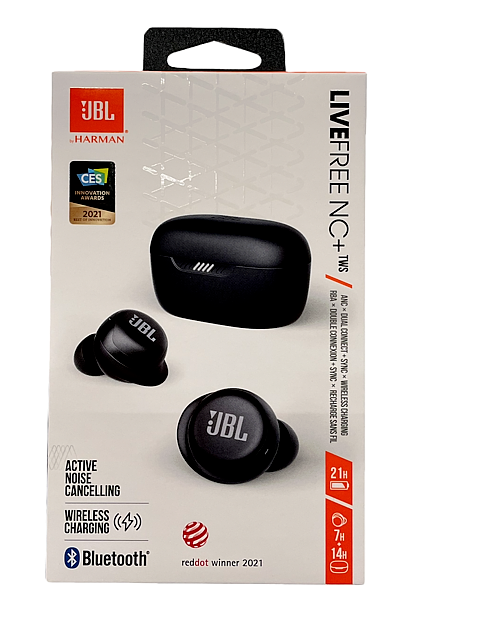 Buy JBL LIVE FREE NC+ TWS True Wireless In-Ear Headphones  JBLLIVEFRNCPTWSBAM (Black) Online in Chad. 325172747468