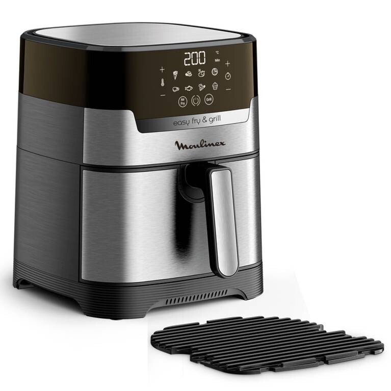 Friteuse sans huile Moulinex XL tactile avec grille en fonte 8 modes