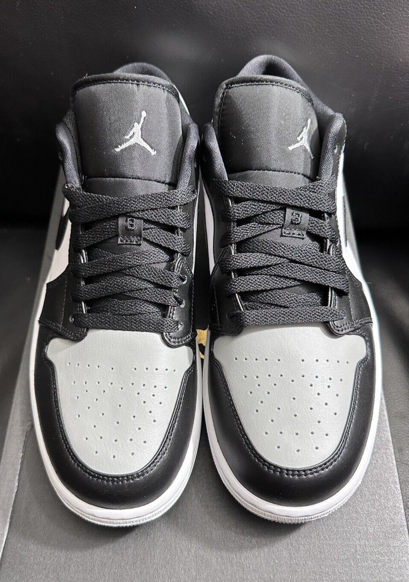 Nike Air Jordan 1 Low Light Smoke Grey Shadow Toe Mens 11 Black