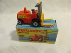 MATCHBOX FORK LIFT TRUCK~MINT IN BOX~No15~LESNEY ENGLAND~RARE UNPAINTED BASE.
