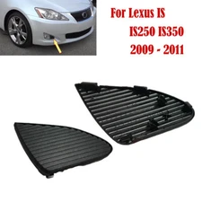 Pair For Lexus IS IS250 IS350 2009 -11 Front Fog Light Lamp Cover Black Cap Trim