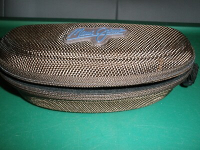 Maui Jim Brown Eyeglass Case 6.5''x3''x2'' Zips Shut (T44)
