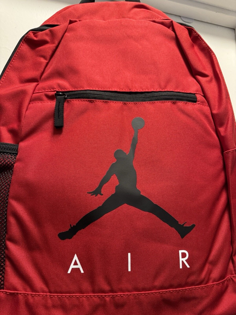 Nike Jordan Backpack SCHOOL BAG Pencil Case BLACK RED 9A0503 New w