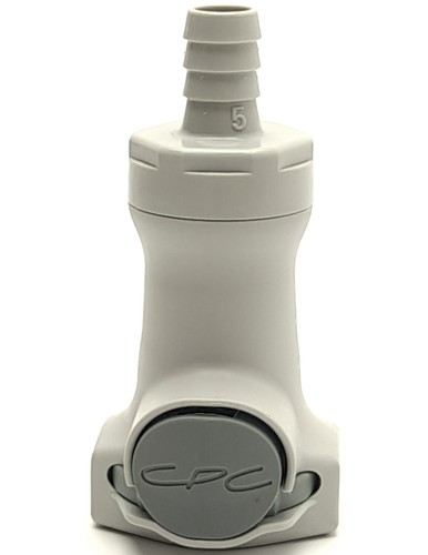 CPC HFCD17612 3/8 Hose Barb Valved In-Line Coupling Body, Free Floating, 60psi - Picture 1 of 3