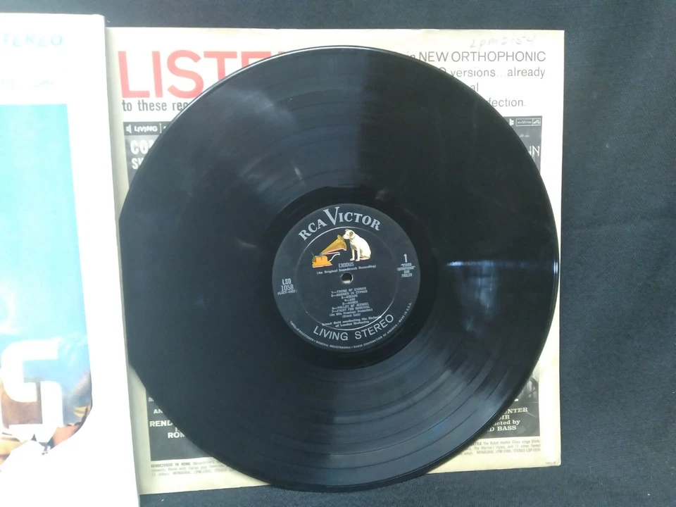 Ernest Gold Exodus Original Soundtrack vinyl LP RCA Victor records LSO 1058 1961 - Image 3 of 4