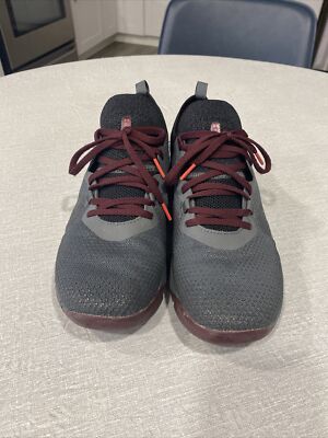 Under Armour UA TriBase Reign 3 Grey Burgundy Men Cross Training 3023698-101