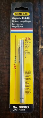 General No. 383NX Magnetic Pick-Up Tool. 24'' Telescoping with 2 lb. of Pull. 