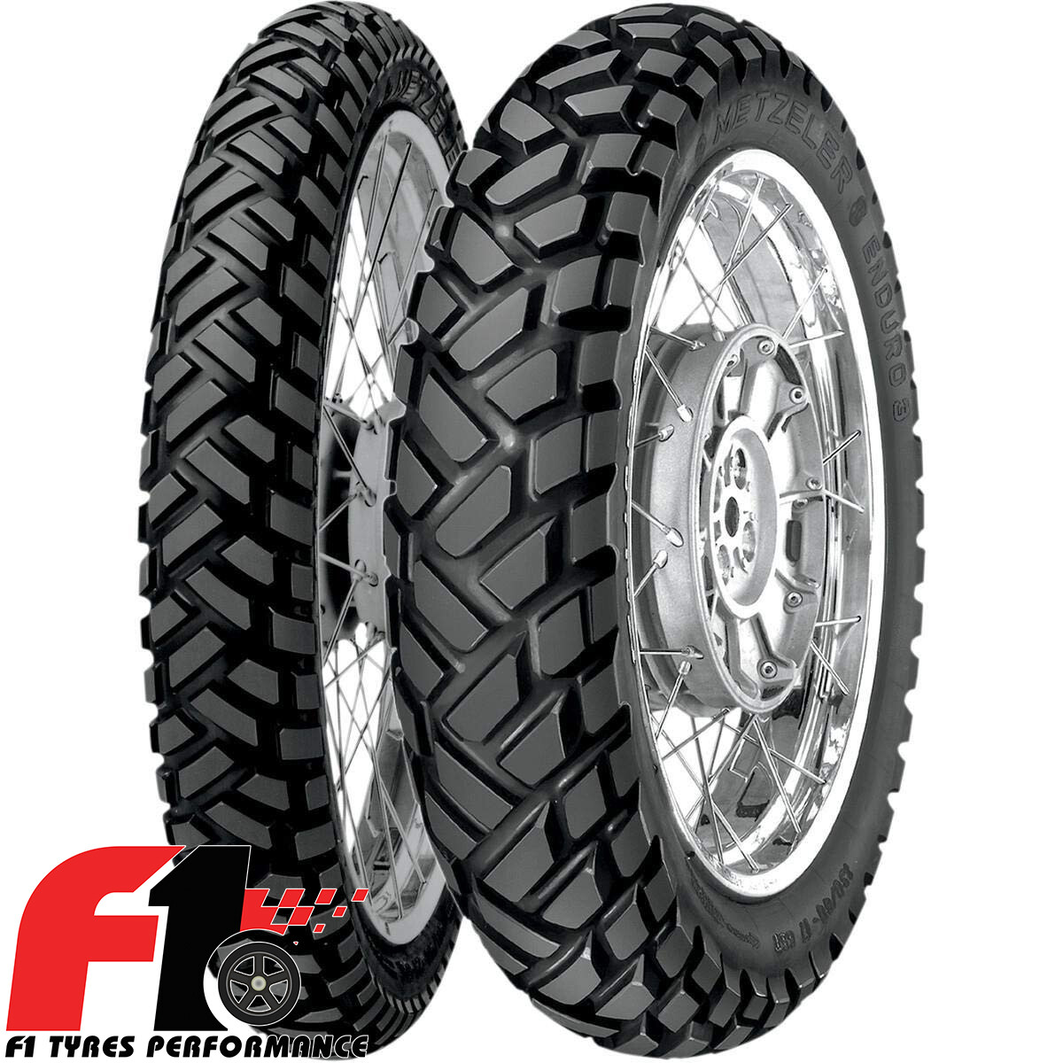 Coppia Gomme Moto Metzeler Enduro Sahara 90/90-21 54S 120/80