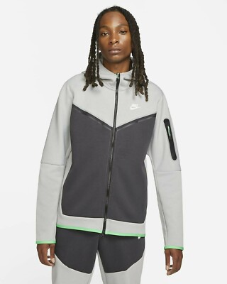 HERREN NIKE TECH FLEECE FULL ZIP HOODIE GRÖSSE S / M / L (CU4489 078)