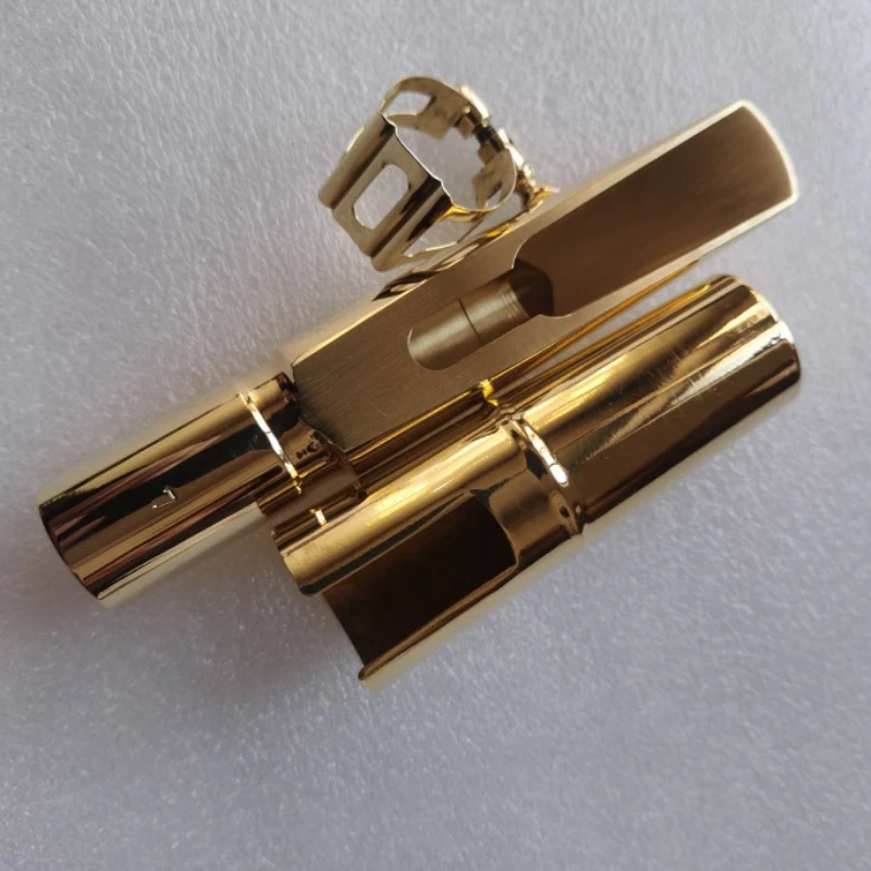 100% Handgefertigtes Kupfer Baritonsaxophon Mundstück Größe 5-9 mit Blattschraube 2023 NEU - Bild 3 von 4