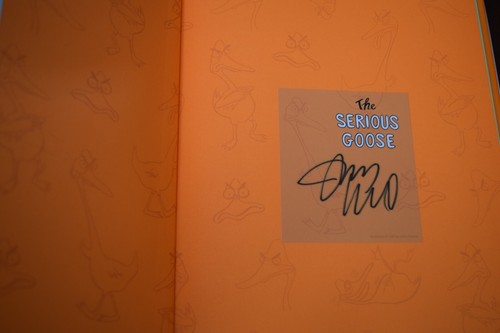 NEW Jimmy Kimmel Signed The Serious Goose Hardcover 1st Edition Print - Foto 2 di 2