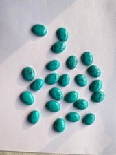  WHOLESALE SYNTHETIC BLUE TURQUOISE CABOCHON OVAL SHAPE LOOSE GEMSTONE
